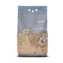 Comfy Pinokio Silver medžio granulių kraikas augintiniams, 7 l