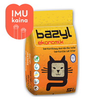 Bazyl Ekonomik bentonitinis kraikas katėms, 5 l