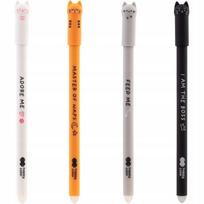 Gelio rašiklis Happy Color Kitty 0.5mm save trinantis, mėlynas HA 4120 01KI-3