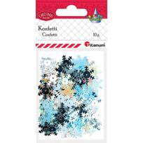 Dekoracija blizgučiai snaigės 10g/12mm MIX, Titanum