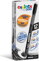 Gelio rašiklis Carioca OOPS 0.7mm save trinantis, juodas