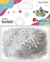 Dekoracija snaigės 14g 23mm Titanum