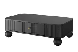 Coffee Table Vesper - Black / Gold Handles