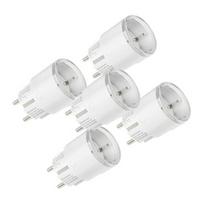 5 Shelly Plug S MTR Gen3 12A išmaniųjų lizdų rinkinys (baltas)