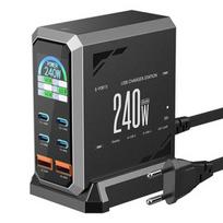 Blitzwolf BW-S31 2xUSB-A, 4xUSB-C, PD, 240W tinklo įkroviklis.