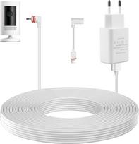 GOMETY 10 m ilgio žiedinio fotoaparato lauko maitinimo laidas ir adapteris, suderinamas mikro USB kabelis su maitinimo šaltiniu, fotoaparato įkrovimo kabelis, skirtas žiediniam fotoaparatui, USB prailginimo kabelis fotoaparatui, žiedinio fotoaparato įkrov