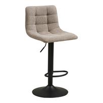 Smėlio spalvos iš audinio baro taburetė reguliuojamo aukščio (sėdynės aukštis 61 cm) Middelfart – House Nordic