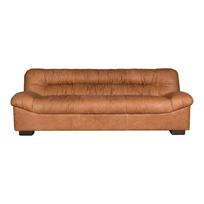 Konjako rudos spalvos iš odos sofa 214 cm Douglas – Dutchbone