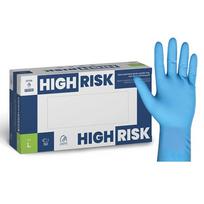 ZARYS High-Risk lateksinės vienkartinės pirštinės, Extra Strong, prailgintos 30cm., mėlyna M/L/XL (50vnt)