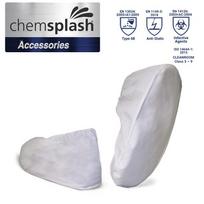 Antistatiniai vienkartiniai antbačiai  Anti-Slip, 55 GSM PP,  laminuoti, 5B/6B, balta, XL (1 pora)