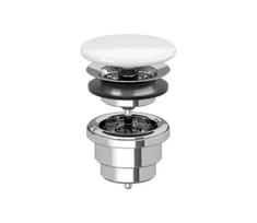 Villeroy & Boch 68080001 - Praustuvo nutekamasis vožtuvas keramika/blizgus chromas