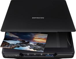 "Epson Perfection V39II" A4 formato plokščias nuotraukų ir dokumentų skeneris su stovu