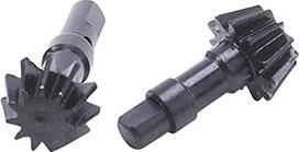 "XinYuan Gear" 2 vnt. 11T metalinių vežimėlių pavarų 28012 86032, tinkančių HSP 94185 94186 94687 1/16 RC automobilių pavaroms (spalva: juoda)