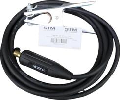 STM Der Meisterladen Įžeminimo kabelis Suvirinimo kabelis 10, 16, 25, 35, 50, 70 mm² HAR H01N2-D (4 m) 200 A arba 400 A Įžeminimo gnybtas, dydis: 25 mm² Arbor 13 mm