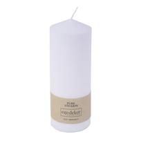 Balta žvakė Eco candles by Ego decor Top, degimo trukmė 30 val.