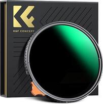 K&F Concept Nano-X 82 mm ND filtras Kintamas neutralaus tankio filtras ND2-400 (1-9 žingsnių) Vario ND filtras su filtro krepšeliu