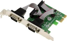 KALEA-INFORMATIQUE PCI Express PCIe serijinio RS232 valdiklio kortelė su 2 prievadais ir ASIX mikroschemų rinkiniu su žemo ir aukšto profilio kampais