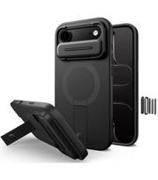 Juodas dėklas Apple iPhone Air telefonui "Tech-Protect Kevlar Aura Magsafe"