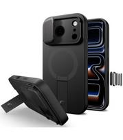 Juodas dėklas Apple iPhone 17 Pro telefonui "Tech-Protect Kevlar Aura Magsafe"
