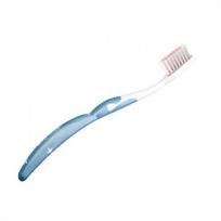 Toothbrush Soft Dantų šepetėlis su sidabrine galvute, minkštas Blue