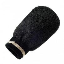 Exfoliating Spa Mitt - Medium/Hard Texture Kūno šveitimo pirštinė (vidutinė/ kieta) Black