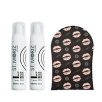 Professional Tanning Mousse Dark Tamsaus atspalvio putos (2 vnt.) + pirštinė DOVANŲ