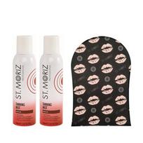 Professional Tanning Mist Medium Vidutinio atspalvio purškiklis (2 vnt.) + pirštinė DOVANŲ