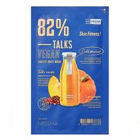 Talks Vegan Squeeze Sheet Mask Lakštinė veido kaukė Skin Fitness