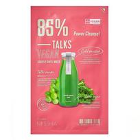 Talks Vegan Squeeze Sheet Mask Lakštinė veido kaukė Power Cleanse