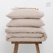 Warm Sand Hemp Duvet Cover Set Kanapių pluošto patalynės komplektas 200x200 50x70*2
