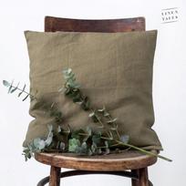 Linen Cushion Cover Lininis pagalvėlės užvalkalas Martini Olive