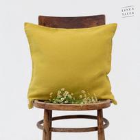 Linen Cushion Cover Lininis pagalvėlės užvalkalas Lemon Curry