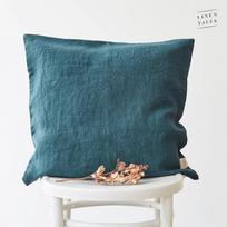 Linen Cushion Cover Lininis pagalvėlės užvalkalas Deep Water