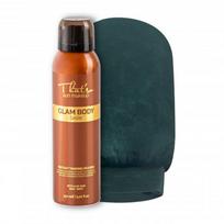 Sun Makeup Glam Body Mousse Dark (DHA 6%) + Mitt Savaiminio įdegio putos + pirštinė