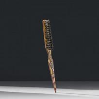 Italian Resin Teasing Brush Plaukų vėlimo šepetys su šerno ir nailono šereliais Teasing