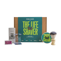 The Life Shaver Sicilian Lime Ultimate Shaving Kit Skutimosi rinkinys su dviašmeniu skustuvu 1 vnt.