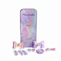 Tin Box Plaukų aksesuarų rinkinys mergaitėms Unicorn