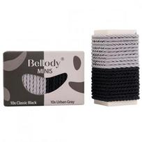 Mini Hair Ties Plaukų gumytės Black & Gray