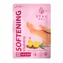 Instant Softening Foot Mask Hemp Seed Oil Minkštinamoji pėdų kaukė su kanapių sėklų aliejumi 1 pora