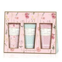 Royale Garden Rose, Poppy & Vanilla Luxury Hand Treats Gift Set Rankų kremų rinkinys 3x50ml