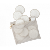 Microfiber & Bamboo Reusable Rounds Mikropluošto-bambuko pagalvėlės makiažo valymui 10 vnt.