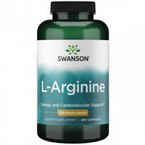 L-Arginine Energy and Cardiovascular Support 500mg L-Argininas 200 kapsulių