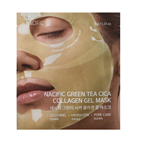 Green Tea Cica Collagen Gel Mask Kolageno gelinė kaukė su žaliosios arbatos ir azijinės centelės kompleksu 1 vnt.