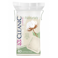 Pure Effect Virgin Cotton Square Pads Kvadratiniai vatos diskeliai 40vnt.