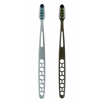 Ultralite 1+1 Toothbrush Soft Dantų šepetėlių rinkinys Green + Blue