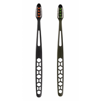 Ultralite 1+1 Toothbrush Soft Dantų šepetėlių rinkinys Green + Black