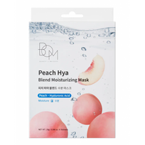 Peach Hya Blend Moisturizing Mask Drėkinančios odą lakštinės veido kaukės 10 vnt.