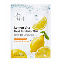 Lemon Vita Blend Brightening Mask Skaistinančios odą lakštinės veido kaukės 1 vnt.