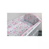 120/90 cm. Ankras 2 dalių patalynės užvalkalų komplektas "DEBESĖLIAI", Rožinė