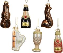 Kalėdinis žaisliukas Jazz, stiklinis, 6 rūšių